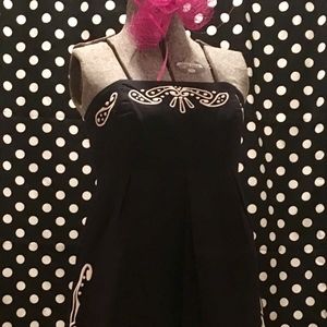 TOMMY HILFIGER DRESS // Strapless // Navy // White